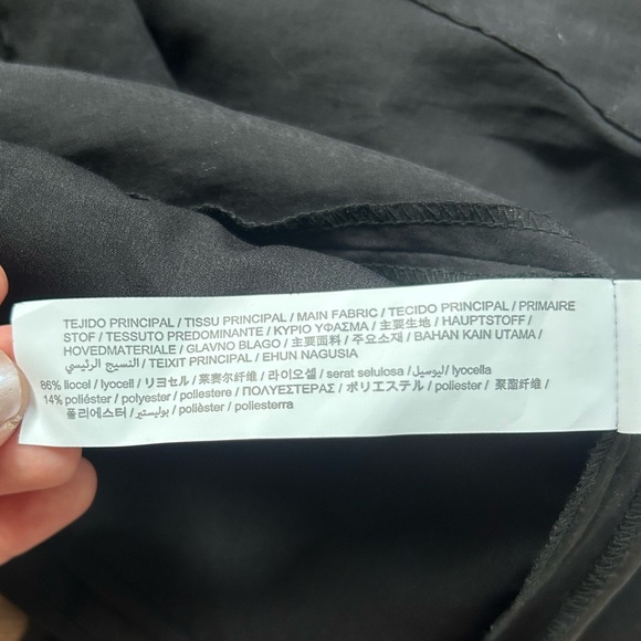 NWT ZARA Faux Wrap Long Sleeve Collared Mini Shirt Dress Scandi Minimalist Sz XS - Picture 15 of 16